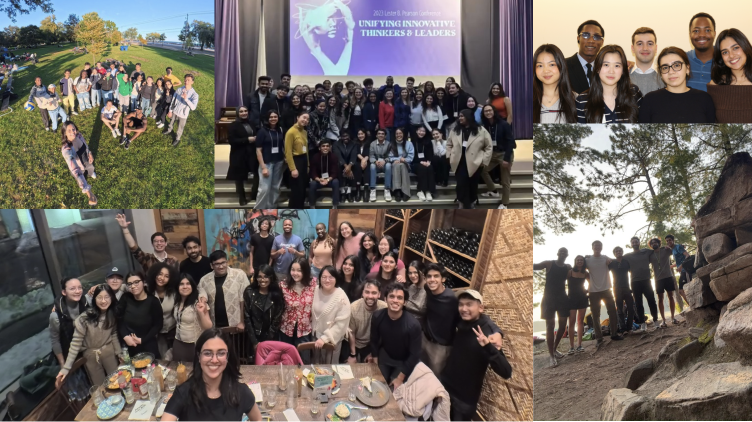 Pearson Scholars community — picnics, conferences, dinners, portaging trips